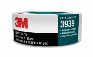 3M™ Heavy Duty Duct Tape 3939, Silver, 24 mm x 54.8 m, 9.0 mil, 36 Roll/Case image 3M™ Heavy Duty Duct Tape 3939, Silver, 24 mm x 54.8 m, 9.0 mil, 36 Roll/Caseimage