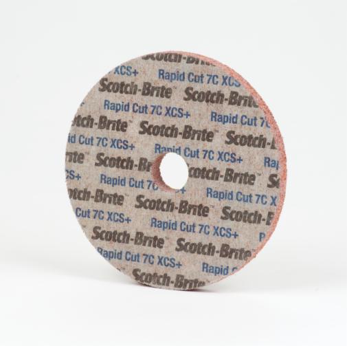 Scotch-Brite(TM) Rapid Cut Unitized Wheel, 6 in, 7C XCS+