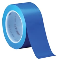 3M™ Vinyltejp 471, Blå, 6 mm x 33 m, 144 rl/fp, single wrapped