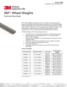 3M(TM) Wheel Weights - OEM Product Offerings