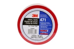 3M(TM) Vinyl Tape 471 Red, 3 in x 36 yd