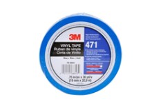 3M(TM) Vinyl Tape 471 Blue, 3/4 in x 36 yd