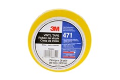 3M(TM) Vinyl Tape 471 Yellow, 3/4 in x 36 yd