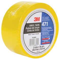 3M(TM) Vinyl Tape 471 Yellow, 2 in x 36 yd