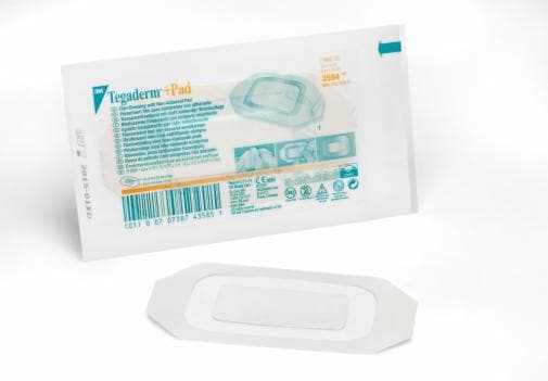 Tegaderm +Pad Film Dresssing with Non-Adherent Pad 3584, white