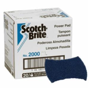 Scotch-Brite Powerpad 2000CC, 5.5 in x 3.9 in, 5/Pack, 6 Pack/Caseimage