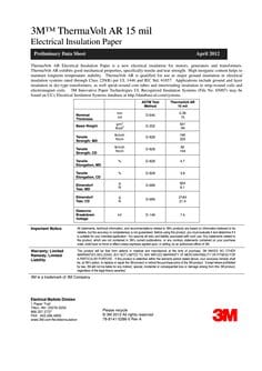 3M(TM) ThermaVolt AR 15 mil Electrical Insulation Paper