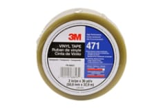 3M(TM) Vinyl Tape 471 Transparent, 2 in x 36 yd