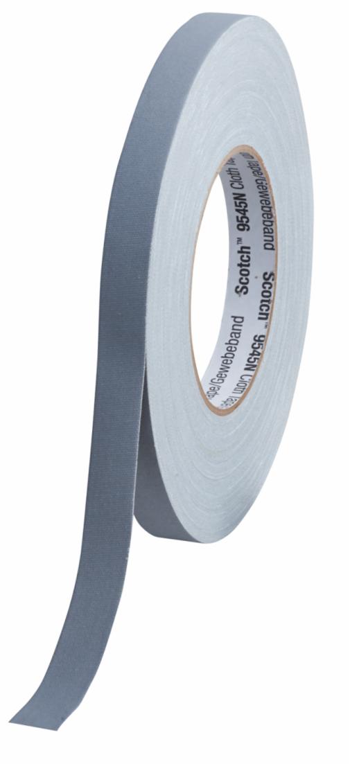 Scotch® 9545N Beschrijfbare Textieltape, grijs, 15 mm x 50 m