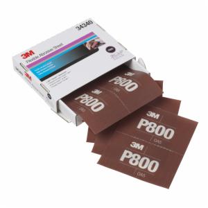 3M™ Hookit Flexible Abrasive Hand Sheet 270J, 34340, P800, 5.5 in x 6.8 in, 25 sheets per carton, 5 cartons per caseimage
