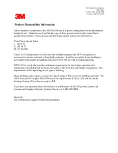 Flammability Test Report 3470