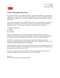 Flammability Test Report 3500C