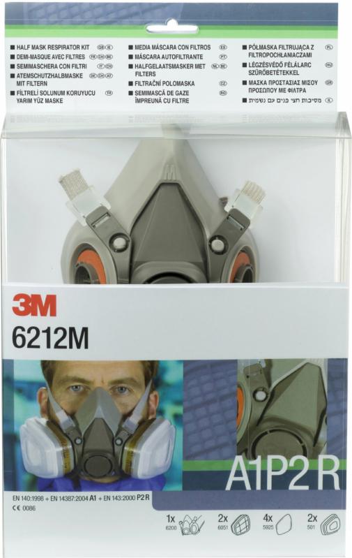 Kit demi-masque réutilisable série 6000 A1P2 3M™ 6212M