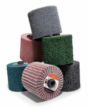 Standard Abrasives HS Mini-Brush 875700, 4-1/2 in x 4 in x 5/8-11 FB018 41-42 A CRS Medium Density, 1 ea/Caseimage