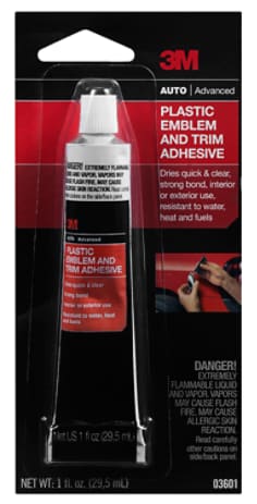 3M(TM) Plastic Emblem and Trim Adhesive, 03601, 1 oz