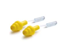 3M EAR UltraFit Tapones para los oídos con cable 340-4004, 100 pares,  amarillo, bolsa de polietileno 3404004