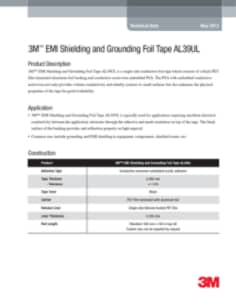 3M(TM) EMI Shielding and Grounding Foil TapeAL39UL