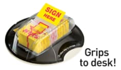 Post-it® Flags, Sign Here, Yellow, 1 in. Wide, 200/High Volume