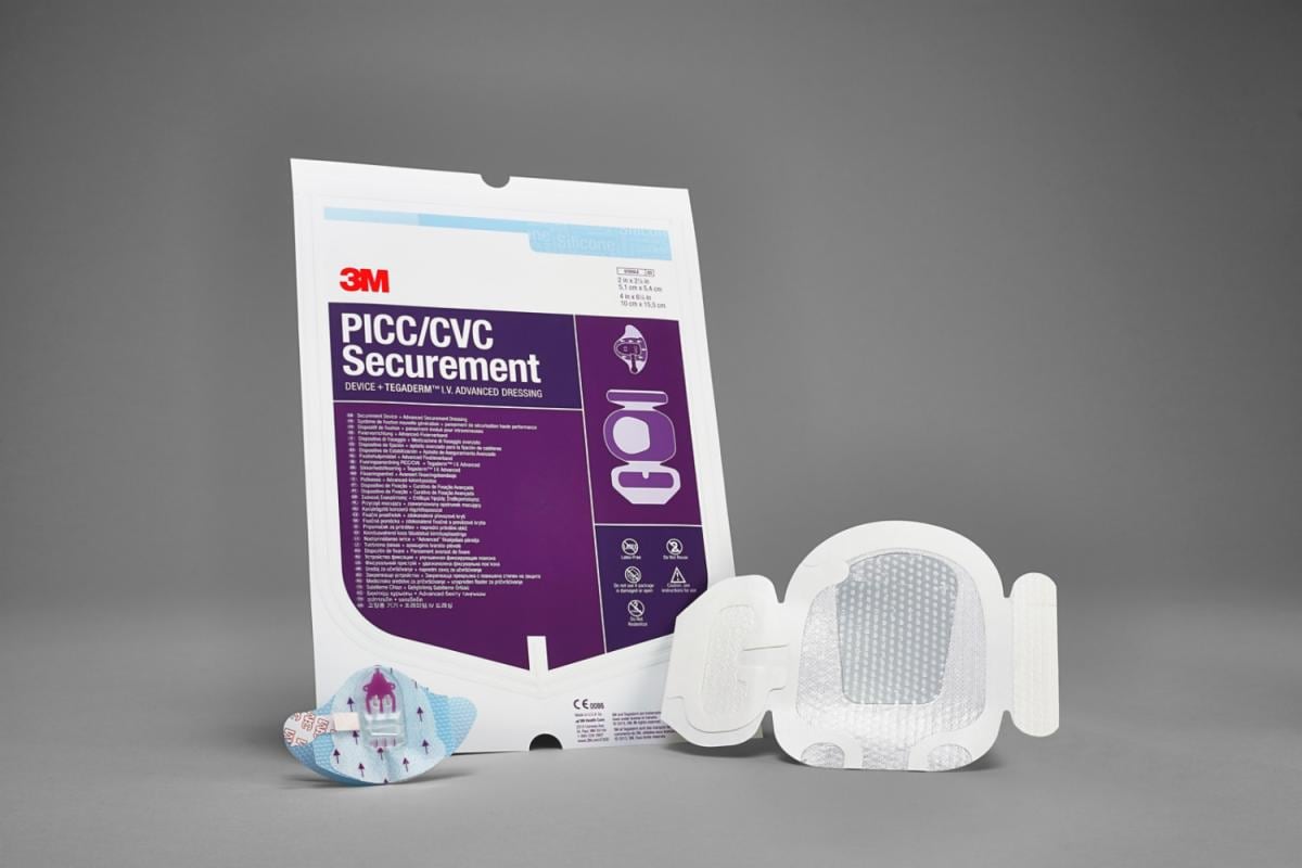 3M™ PICC / CVC Securement Device + Tegaderm™ I.V. Advanced Securement ...