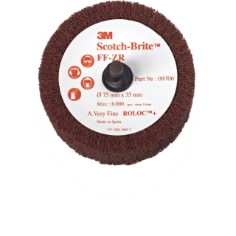 Scotch-Brite™ Roloc™ Lamellbørste FF-ZR, AVFN, 50mm x 25mm, 25 stk/krt