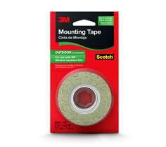 3M Scotch Foam Mounting Double-Sided Tape, 3/4x350, White