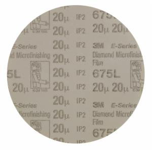 3M™ Hookit Diamond Microfinishing Film Disc 675L, 20 Mic 5MIL, Beige, 5 in x NH, Die 500Ximage