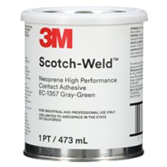 3M™ Scotch-Weld™ Neoprene High Performance Contact Adhesive EC-1357, Grey-Green, quart