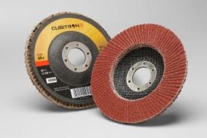 3M™ Cubitron II Flap Disc 967A, 60+, T27, 4-1/2 in x 7/8 in, 10 ea/Case image 3M™ Cubitron II Flap Disc 967A, 60+, T27, 4-1/2 in x 7/8 in, 10 ea/Caseimage