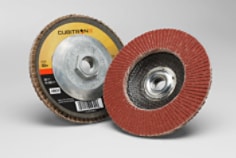 3M(TM) Cubitron(TM) II Flap Disc 967A, 55620, 40+, 4-1/2" Type29