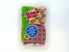 8164-T-UK SCOTCH-BRITE LT DTY SPNG SCRUBBER 3.7IN X 2.6IN 2 PK