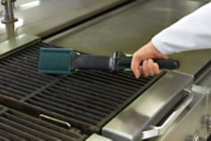 Scotch-Brite(TM) Fryer Cleaner Tool Application 1, 2, 3, tec...