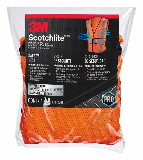 ™ Reflective Construction Safety Vest with 5 Point Tear Away