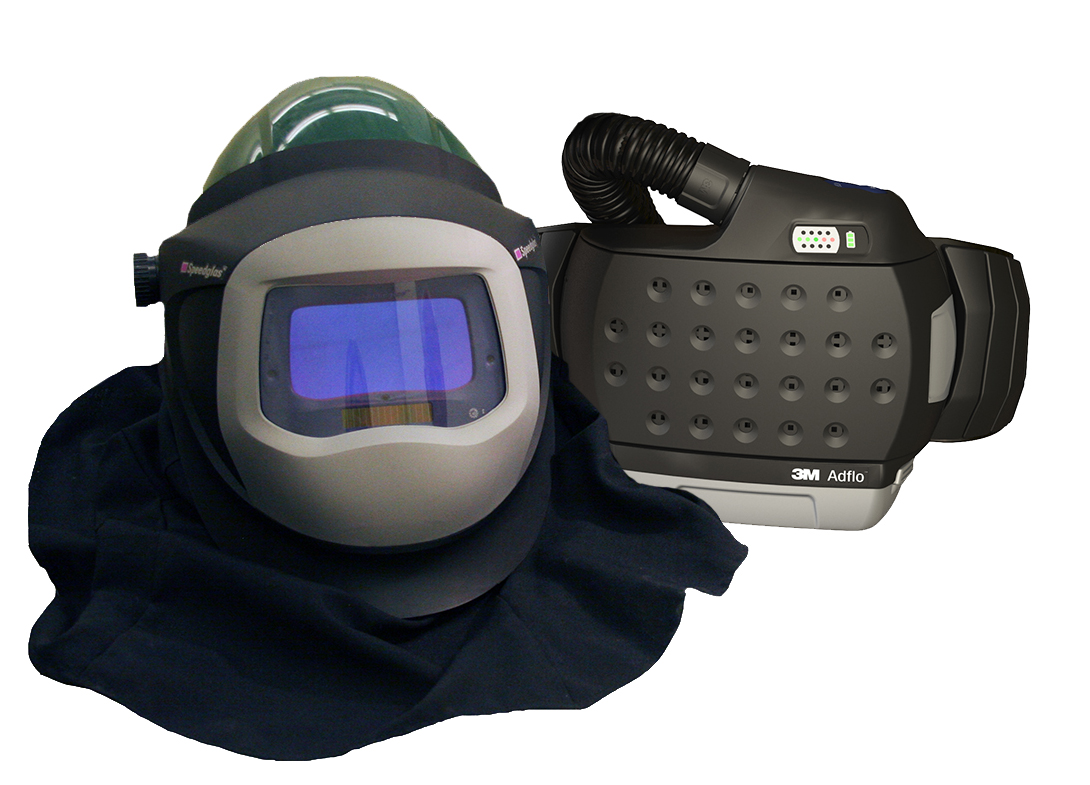 Powered face shield respirator