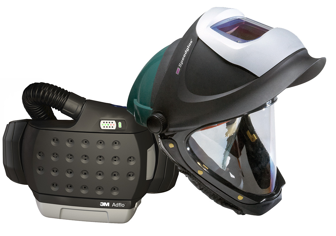 Powered face shield respirator