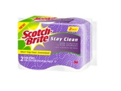 Scotch-Brite Stay Clean Scrub Sponge AU - white background