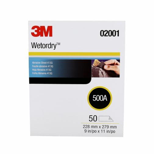 3M(TM) Wetordry(TM) Abrasive Sheet 413Q, 02001, 500A
