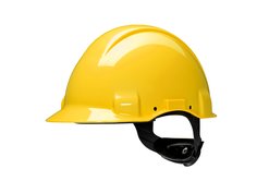 3M™ Casco protector, Uvicator, de trinquete, dieléctrico de 1000 V con banda de cuero, G3001MUV1000V-GU