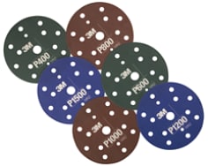 3M(TM) Flexible Abrasive Hookit(TM) Discs portfolio 15 holes