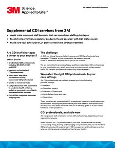 Fact Sheet - Supplemental CDI Services from 3M - 10/16