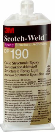 3M™ Scotch-Weld™ 2-Komponenten-Konstruktionsklebstoff auf Epoxidharzbasis für das EPX-System SW DP 190