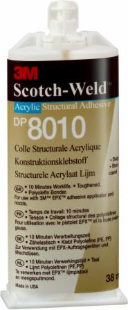 3M™ Scotch-Weld™ 2-Komponenten-Konstruktionsklebstoff auf Acrylatbasis für das EPX-System SW DP 8010 | | | |