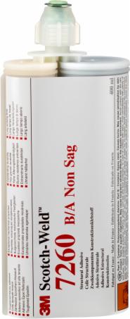 3M™ Scotch-Weld™ 2-Komponenten-Konstruktionsklebstoff SW 7260 B / A NS, Schwarz