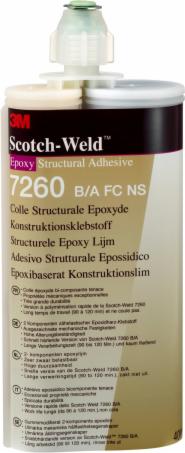 3M™ Scotch-Weld™ 2-Komponenten-Konstruktionsklebstoff SW 7260 B / A FC NS, Schwarz