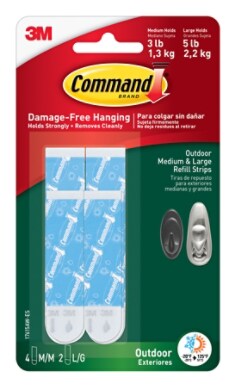command strips for outside brick