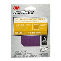 3M(TM) SandBlaster(TM) Clip-On Palm Sanding Sheets 9662SB-ES