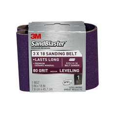 3M(TM) SandBlaster(TM) Sanding Belts 9189SB-ES, 80 grit