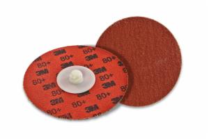 3M™ Cubitron II Roloc Durable Edge Disc 984F, 80+, YF-weight, TR, Maroon, 1 in, Die R100N, 50/Carton, 200 ea/Caseimage