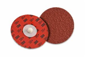 3M™ Cubitron II Roloc Durable Edge Disc 984F, 36+, YF-weight, TR, Maroon, 1-1/2 in, Die R150S, 50/Carton, 200 ea/Caseimage