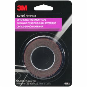 3M™ Exterior Attachment Tape, 38582, 1/4 in x 5 ft, 24 per case image 3M™ Exterior Attachment Tape, 38582, 1/4 in x 5 ft, 24 per caseimage