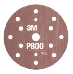 3M™ Hookit™ Disco abrasivo flexible  270J, 150 mm, 15 agujeros, P800, PN34420